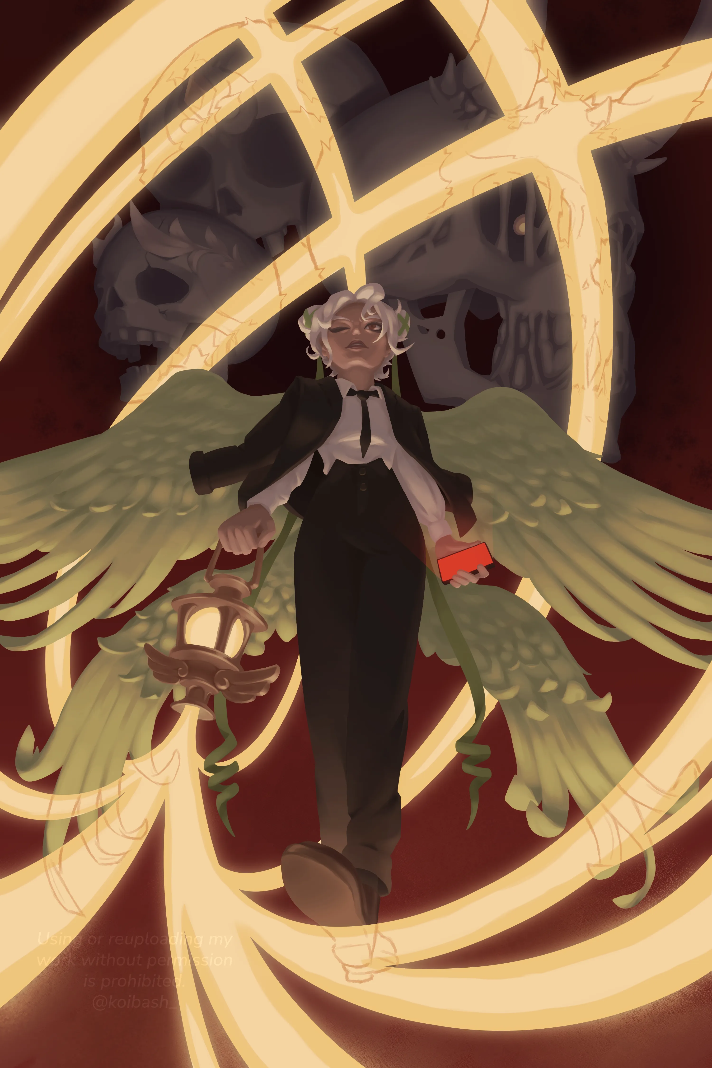 An agent of Hermes on a mission in the underworld.